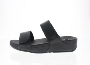 Lulu Adjustable Leather Slides